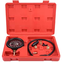 Zerone Vacuómetro Manómetro Comprobador de Presión y Vacío de Motor de Coche- Probador de Fugas para Diagnóstico de…